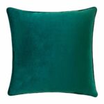 Photo of 55cm velvet cushion in emerald green colour