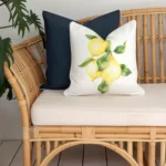 Enhance your outdoor space with meditarranean navy outdoor cushions, bringing a touch of coastal charm to your seating area.